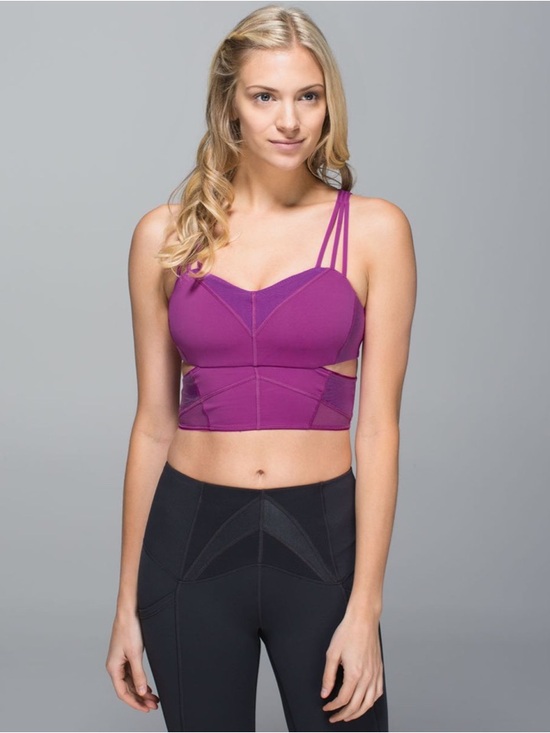 lululemon athletica Other - Lululemon Exquisite Bra Ultra Violet Sports Bra Yoga Athletic Strappy Activewear
